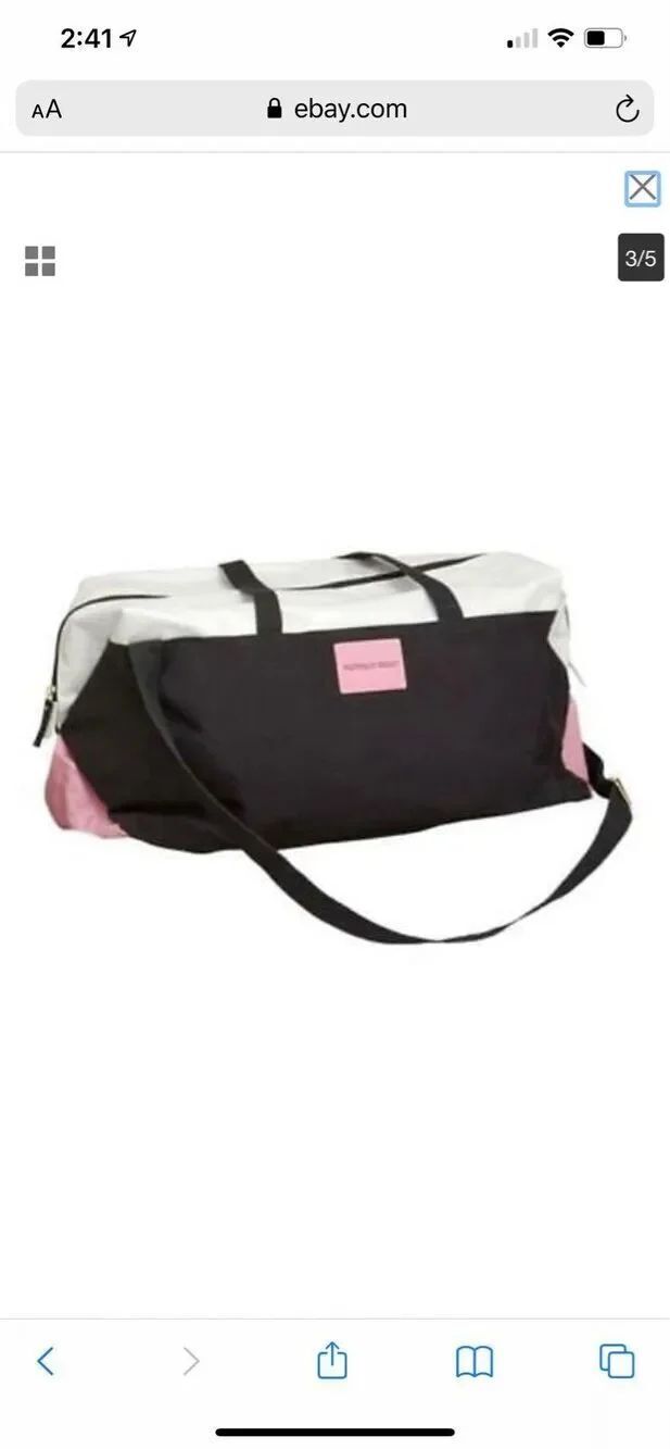 victoria's secret duffle bag nwot pink b